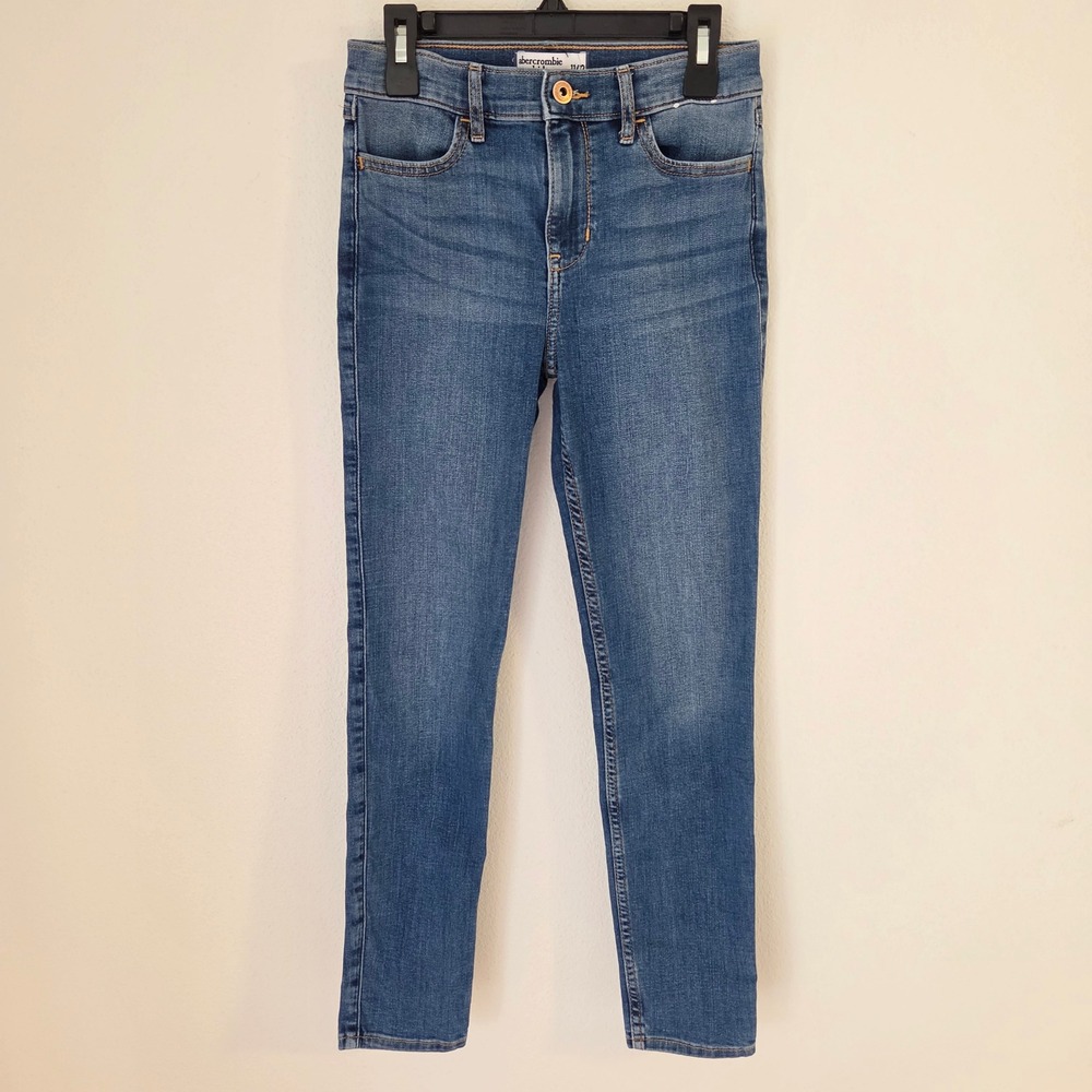 Abercrombie Kids High Rise Super Skinny Jeans Medium Wash Blue Size 11/12